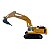 Miniatura Escavadeira com Rompedor CHB Amarelo 1:87 - Imagem 6
