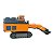 Miniatura Escavadeira de Grande Porte CHB Laranja 1:87 - Imagem 5