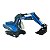 Miniatura Escavadeira Protótipo CHB Azul 1:87 - Imagem 6