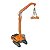 Miniatura Escavadeira MH c/ Eletroimã/Garra CHB Laranja 1:87 - Imagem 5