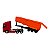 Miniatura Caminhão Volvo Vermelho Caçamba Welly 1:64 - Imagem 7
