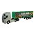 Miniatura Caminhão Volvo Prata Bau Verde Welly 1:64 - Imagem 2