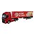 Miniatura Caminhão Volvo Vermelho Bau Vermelho Welly 1:64 - Imagem 2