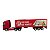 Miniatura Caminhão Volvo Vermelho Bau Vermelho Welly 1:64 - Imagem 3