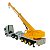 Miniatura Caminhão Volvo Prata Guindaste Welly 1:64 - Imagem 3