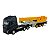 Miniatura Caminhão Volvo Azul Guindaste Welly 1:64 - Imagem 2