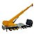 Miniatura Caminhão Volvo Azul Guindaste Welly 1:64 - Imagem 3