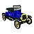 Miniatura Ford Model T 1925 Azul Motormax 1:24 - Imagem 5
