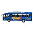 Miniatura Ônibus Azul Coach Kinsfun 1:64 - Imagem 1