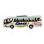 Miniatura Ônibus Branco Coach Kinsfun 1:64 - Imagem 1