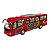 Miniatura Ônibus Vermelho Coach Kinsfun 1:64 - Imagem 1