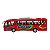 Miniatura Ônibus Vermelho Coach Kinsfun 1:64 - Imagem 2
