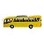 Miniatura Ônibus Amarelo Kinsfun 1:64 - Imagem 2
