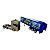 Miniatura Caminhão Scania Dourado Bau Azul Welly 1:64 - Imagem 2