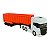 Miniatura Caminhão Scania Branco Caçamba Welly 1:64 - Imagem 1
