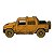 Miniatura Hummer H2 Suv Enlamada Amarelo 1:40 - Imagem 2