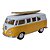 Miniatura Volkswagen Kombi Surf Amarelo 1:32 - Imagem 1