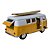 Miniatura Volkswagen Kombi Surf Amarelo 1:32 - Imagem 3