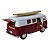 Miniatura Volkswagen Kombi Surf Vermelho 1:32 - Imagem 1