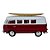 Miniatura Volkswagen Kombi Surf Vermelho 1:32 - Imagem 2