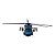 Miniatura Helicóptero Black Hawk EUA Azul Metal 1:96 - Imagem 2