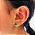 Brinco gota turmalina banhado a ouro 18k - Imagem 3