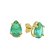 Brinco gota turmalina banhado a ouro 18k - Imagem 1