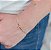 Pulseira com inicial do nome banhado a ouro 18k - Imagem 1