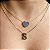 Colar com a Inicial do nome, banhado a ouro 18k - Imagem 1
