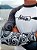Lycra Koru Pattern Black - Imagem 1