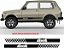 Faixa Lateral adesivo para Lada Niva o Par 4x4 (novo) cor preto ref. 1043 - Imagem 1