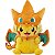 Pokémon Pelúcia Pikachu Mega Charizard Y - Imagem 1