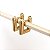 Argola Belle Retangular em Banho Ouro18k - Imagem 1