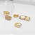 Anel Ella Liso em Banho Ouro18k - Imagem 2