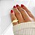 Anel Ella Liso em Banho Ouro18k - Imagem 1