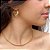 Argola Lorena em Banho Ouro18k - Imagem 1