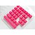 Keycaps Ducky Rubberized Pink translucentes para Teclados Mecânicos em geral - DKSA31-USRDPNNO2 - Imagem 1