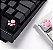 Keycap Artisan ZOMOPLUS Kitty Paw com silicone, Black Pink - 759663284851 - Imagem 2