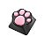 Keycap Artisan ZOMOPLUS Kitty Paw com silicone, Black Pink - 759663284851 - Imagem 1
