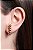 R. 22 - Brinco Ear Hook 5 Esferas - Br6268 Banho Ouro - Imagem 2