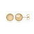 Brinco Esfera "G" - Banho Ouro - Imagem 1