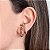 Brinco Ear Hook Linha Lisa Esferas - Banho Ouro - Imagem 2