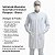 Sobretudo Masculino Gola Padre Fit-Stretch Podoplus Branco - Imagem 3