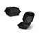 H-02 HAMBURGUEIRA ISOPOR EPS 146X146X68MM PRETA C/400 - Imagem 1