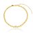 Choker Corrente Grume Coração Zirconia - Imagem 1