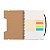Caderno de anotações 21cm x 14cm, capa em papel kraft com elástico - Imagem 3