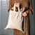 Sacola tipo mochila com algodão reciclado com alça - Imagem 2