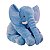 Almofada Travesseiro Elefante News Bebê Dormir Pelúcia Azul 64cm - Imagem 4