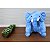 Almofada Travesseiro Elefante News Bebê Dormir Pelúcia Azul 64cm - Imagem 3