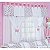 Cortina Para Quarto de Bebê Provence Rosa com Branco 07 peças - Coleção Conforto - Imagem 1